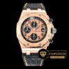 Audemars Piguet Royal Oak Offshore Chronograph Novelty Pembe Tema Deri Kordon 2014 ETA