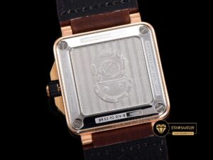 Bell & Ross BR03-92 Bronz Çelik Kasa Bordo Kadran Deri Kordon Clone ETA