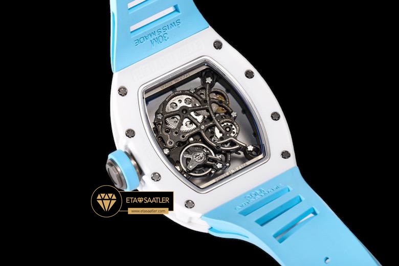 Richard Mille Bubba Watson RM055 Mavi Kauçuk Kordon BBR Factory V2 ETA