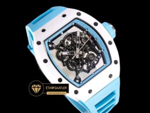 Richard Mille Bubba Watson RM055 Mavi Kauçuk Kordon BBR Factory V2 ETA