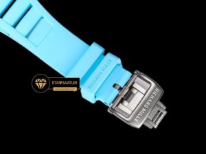 Richard Mille Bubba Watson RM055 Mavi Kauçuk Kordon BBR Factory V2 ETA