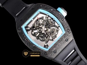 Richard Mille Carbon RM055 NTPT Bubba Watson Mavi Çerçeveli BBR Factory V2 ETA