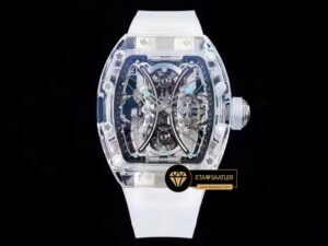 Richard Mille RM053-02 Pablo Mac Donough Skeleton Dial Blue Rubber Strap Tourbillon ETA