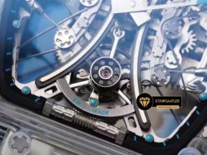 Richard Mille RM053-02 Pablo Mac Donough Skeleton Dial Blue Rubber Strap Tourbillon ETA