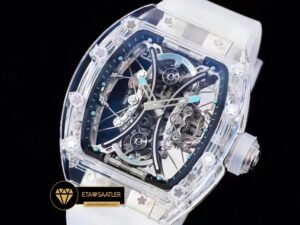 Richard Mille RM053-02 Pablo Mac Donough Skeleton Dial Blue Rubber Strap Tourbillon ETA