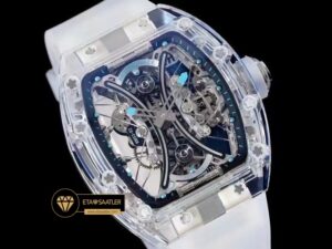 Richard Mille RM053-02 Pablo Mac Donough Skeleton Dial Blue Rubber Strap Tourbillon ETA