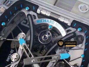 Richard Mille RM053-02 Pablo Mac Donough Skeleton Dial Blue Rubber Strap Tourbillon ETA