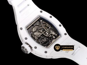 Richard Mille RM055 Bubba Watson BBR Factory V2 Beyaz Seramik Kasa ETA