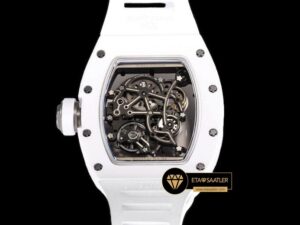 Richard Mille RM055 Bubba Watson BBR Factory V2 Beyaz Seramik Kasa ETA