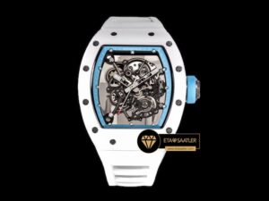 Richard Mille RM055 Bubba Watson Mavi Çerçeveli Kadran BBR Factory V2 ETA