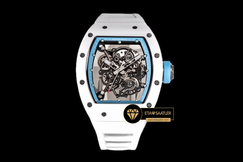 Richard Mille RM055 Bubba Watson Mavi Çerçeveli Kadran BBR Factory V2 ETA