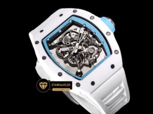 Richard Mille RM055 Bubba Watson Mavi Çerçeveli Kadran BBR Factory V2 ETA