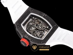 Richard Mille RM055 Carbon Kasa NTPT Bubba Watson Beyaz Kauçuk BBR Factory V2 ETA