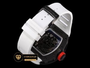 Richard Mille RM055 Carbon Kasa NTPT Bubba Watson Beyaz Kauçuk BBR Factory V2 ETA