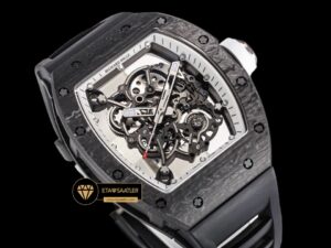 Richard Mille RM055 Carbon NTPT Bubba Watson Beyaz Çerçeveli BBR Factory V2 ETA