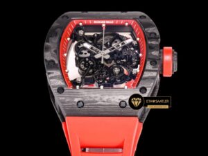 Richard Mille RM055 Carbon NTPT Bubba Watson Kırmızı Çerçeveli BBR Factory V2 ETA