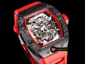 Richard Mille RM055 Carbon NTPT Bubba Watson Kırmızı Çerçeveli BBR Factory V2 ETA