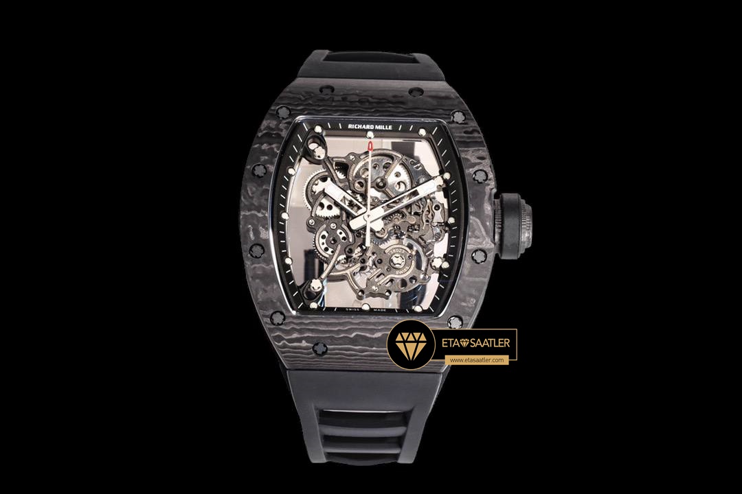 Richard Mille RM055 NTPT Carbon Kasa Bubba Watson Siyah Çerçeve BBR Factory V2 ETA