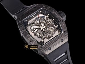 Richard Mille RM055 NTPT Carbon Bubba Watson Siyah Çerçeve BBR Factory V2 ETA