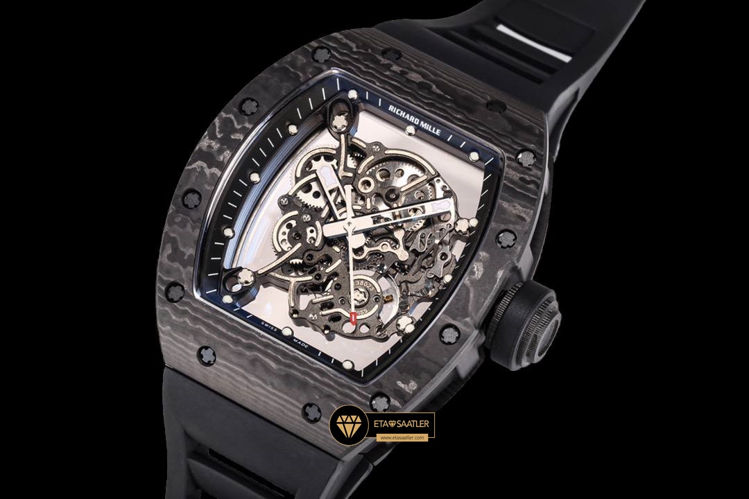 Richard Mille RM055 NTPT Carbon Bubba Watson Siyah Çerçeve BBR Factory V2 ETA