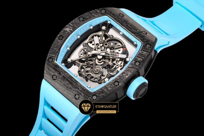 Richard Mille RM055 NTPT Carbon Bubba Watson Turkuaz Çerçeve BBR Factory V2 ETA