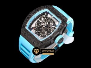 Richard Mille RM055 NTPT Carbon Bubba Watson Turkuaz Çerçeve BBR Factory V2 ETA