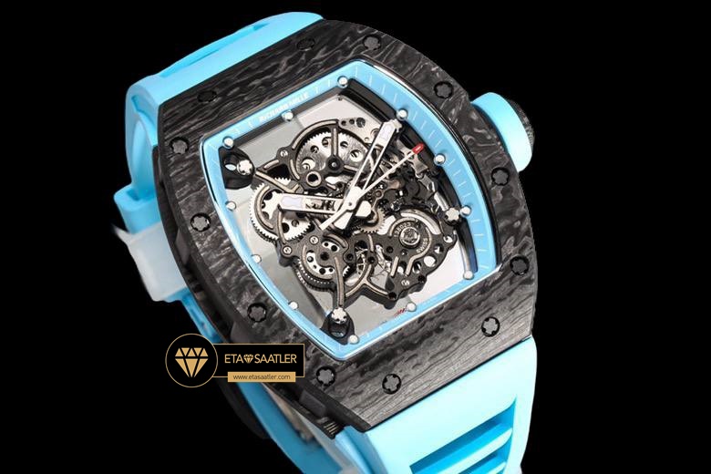 Richard Mille RM055 NTPT Carbon Bubba Watson Turkuaz Çerçeve BBR Factory V2 ETA