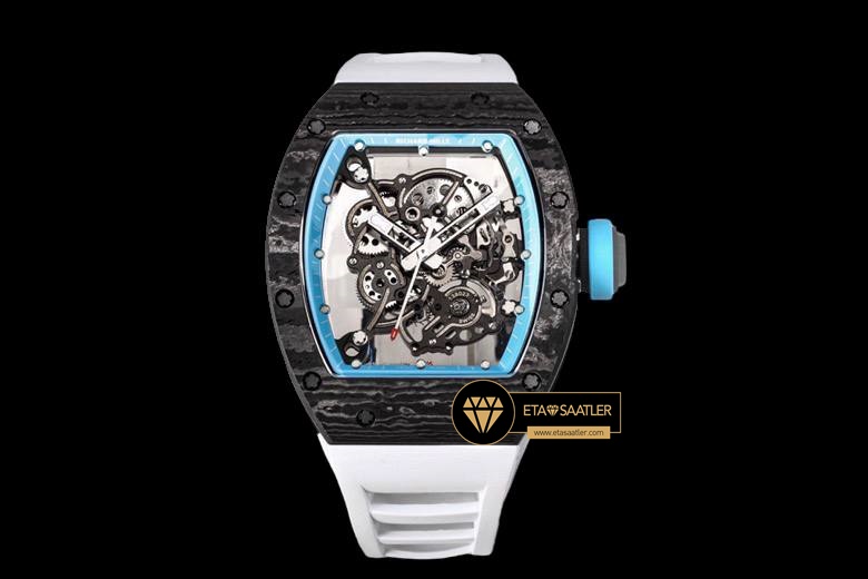 Richard Mille RM055 NTPT Carbon Kasa Bubba Watson Kauçuk BBR Factory V2 ETA