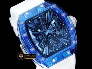 Richard Mille RM12-01 Transparan Mavi Kasa Tourbillon ETA