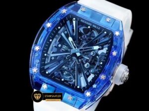 Richard Mille RM12-01 Transparan Mavi Kasa Tourbillon ETA