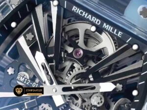 Richard Mille RM12-01 Transparan Mavi Kasa Tourbillon ETA