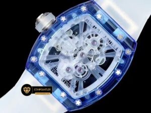 Richard Mille RM12-01 Transparan Mavi Kasa Tourbillon ETA