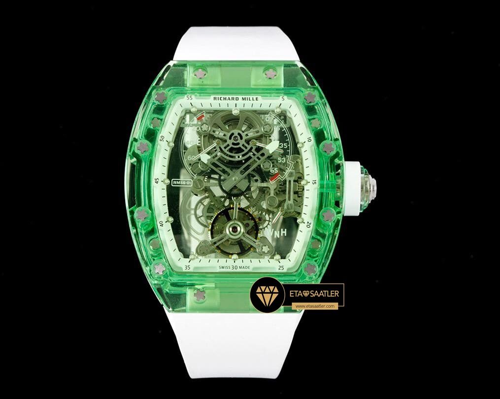 Richard Mille RM56-01 Saydam Yeşil Kasa Tourbillon ETA (1)