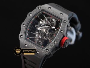 Richard Mille Rafael Nadal Carbon RM27-02 Tourbillon Siyah ETA