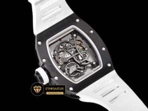 Richard Mille Seramik RM055 Bubba Watson Beyaz Çerçeveli Kadran BBR Factory V2 ETA