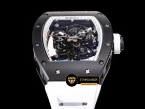 Richard Mille Seramik RM055 Bubba Watson Beyaz Çerçeveli Kadran BBR Factory V2 ETA