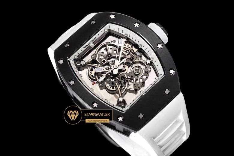 Richard Mille Seramik RM055 Bubba Watson Beyaz Çerçeveli Kadran BBR Factory V2 ETA (9) Richard Mille Seramik RM055 Bubba Watson Beyaz Çerçeveli Kadran BBR Factory V2 ETA