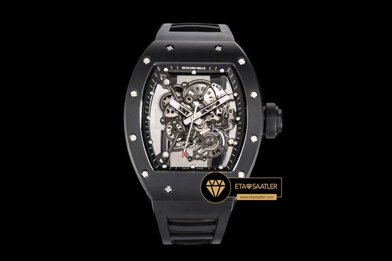 Richard Mille Siyah Seramik Kasa RM055 Bubba Watson BBR Factory V2 ETA