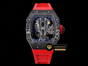 Richard Mille Tourbillon RM027-03 Rafael Nadal Kırmızı Kauçuk ETA