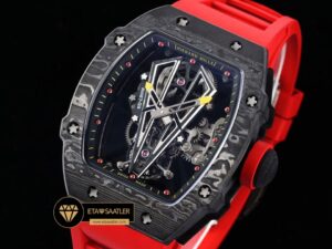 Richard Mille Tourbillon RM027-03 Rafael Nadal Kırmızı Kauçuk ETA