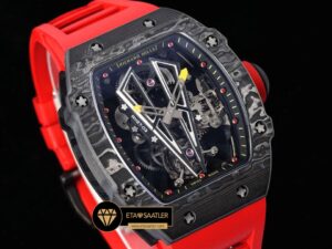 Richard Mille Tourbillon RM027-03 Rafael Nadal Kırmızı Kauçuk ETA