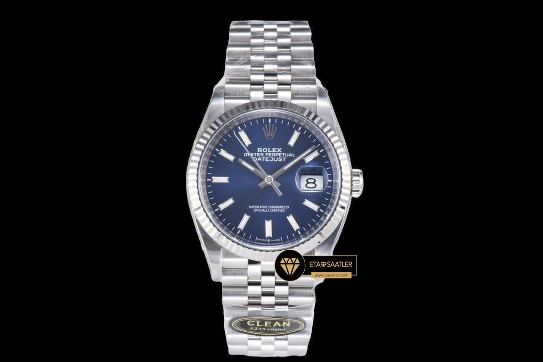Rolex Datejust 3235 Mavi Kadran Clean Factory 36mm jubile ETA