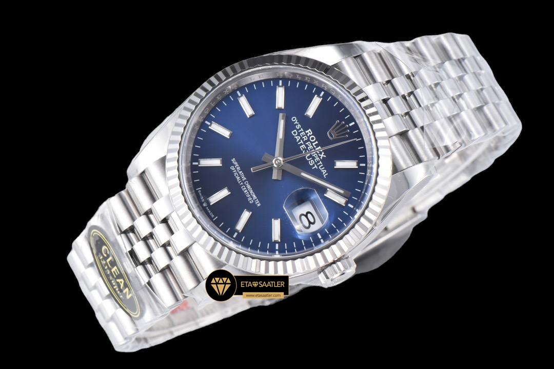 Rolex Datejust 3235 Mavi Kadran Clean Factory 36mm jubile ETA