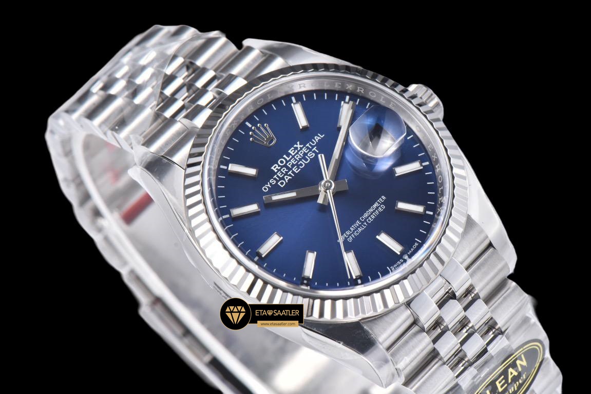 Rolex Datejust 3235 Mavi Kadran Clean Factory 36mm jubile ETA