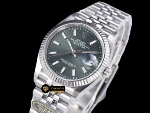 Rolex Datejust Clean Factory 3235 Yeşil Kadran 36mm jubile ETA