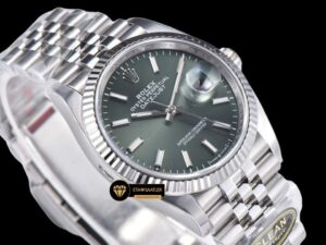 Rolex Datejust Clean Factory 3235 Yeşil Kadran 36mm jubile ETA