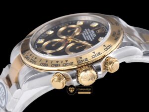 Rolex Daytona 116503LN Two Tone Case Black Dial 4130 Super Plus Clone ETA