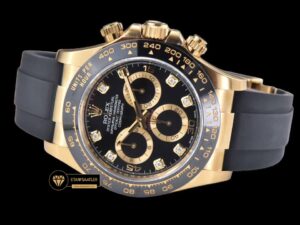 Rolex Daytona 116518 Cosmograph Taşlı Siyah Kadran 4130 Super Clone ETA