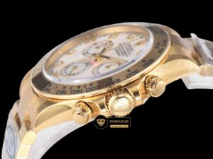 Rolex Daytona Clean 116508 Taşlı Beyaz Kadran 4130 Super Plus Clone ETA