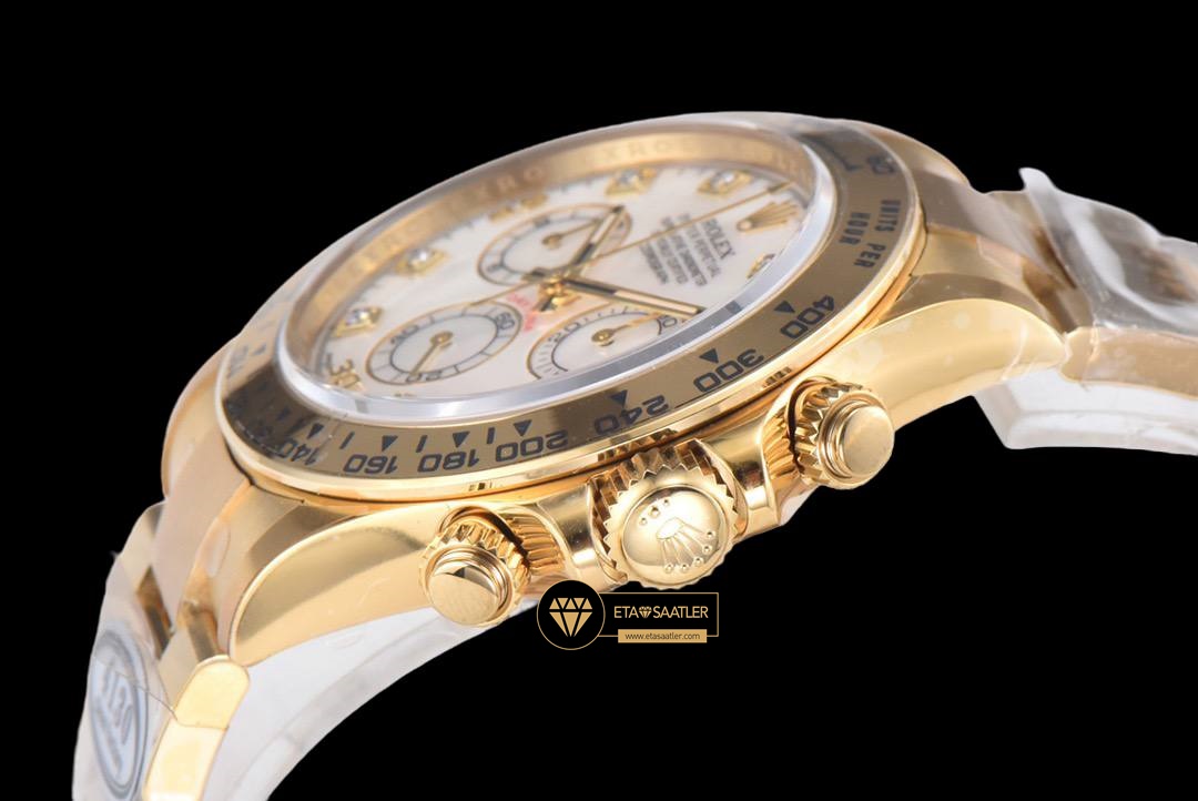 Rolex Daytona Clean 116508 Taşlı Beyaz Kadran 4130 Super Plus Clone ETA